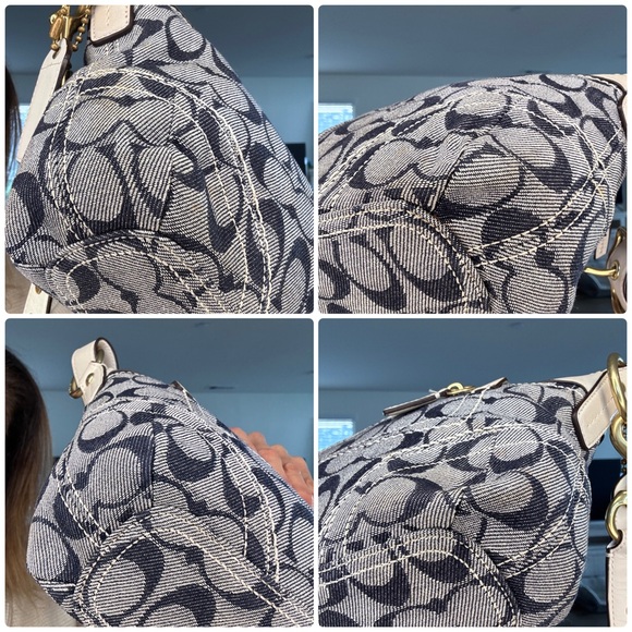 Coach Soho Denim and leather crossbody bag Y2K - Picture 12 of 17